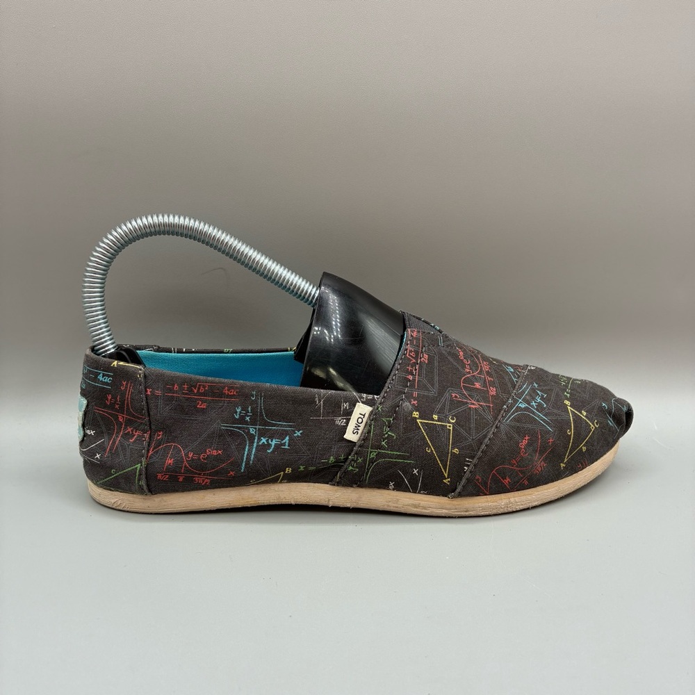 Toms Alpargata Math Cloudbound Flats Women’s 6.5 Black Slip On Casual Loafers